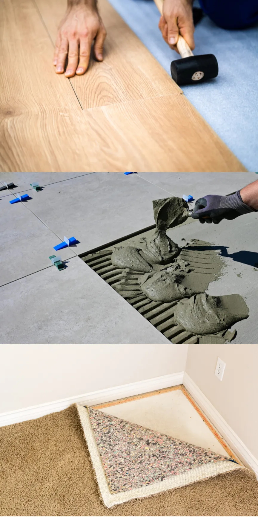 Laminate Tiles and Carpet
